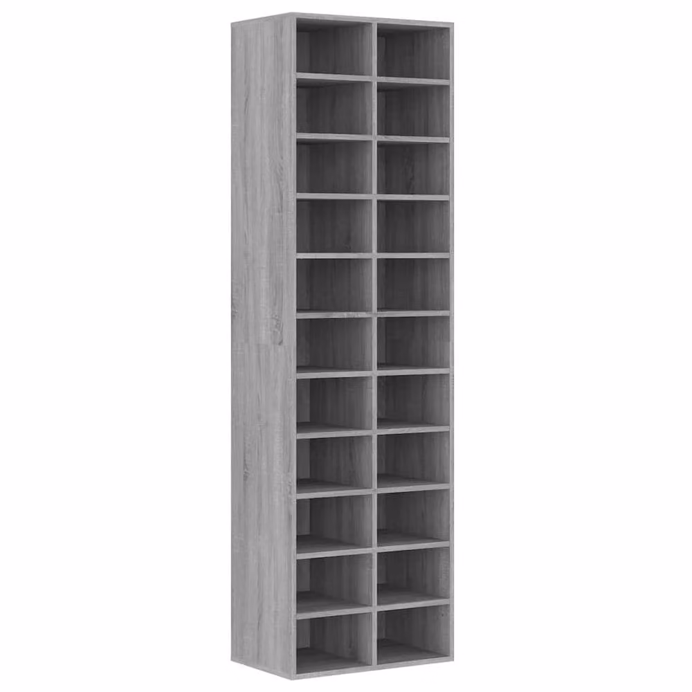 Berkfield Home Grey Sonoma Shoe Cabinet with Internal Shelves, W/D/H: 54 x 34 x 183 cm – 3