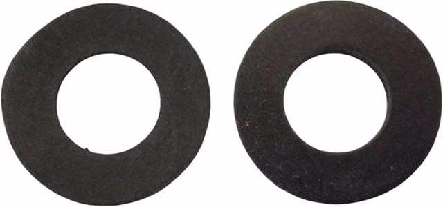 Oracstar Black Rubber Sealing Penny Washers, Pack of 2