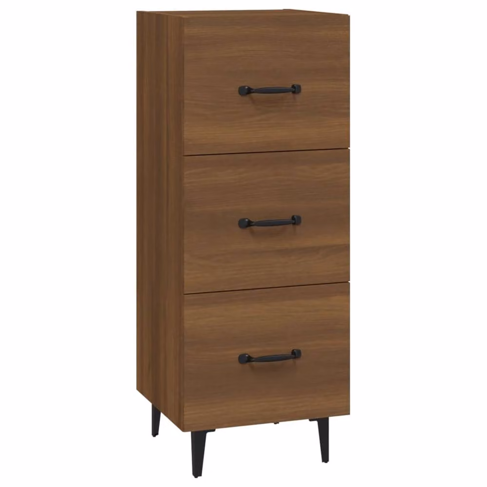 Berkfield Home Brown Oak Sideboard, W/D/H: 34.5 x 34 x 90 cm – 2