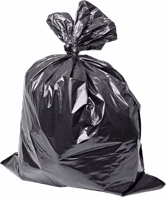 Everyday Essentials Heavy Duty Bin Bags, Black, Pack of 200