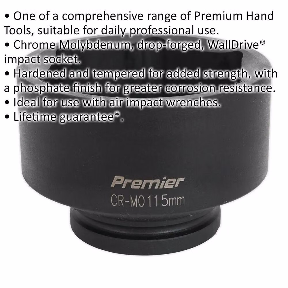Loops 115mm Forged Chromoly Impact Socket with 1 Inch Square Drive – 2