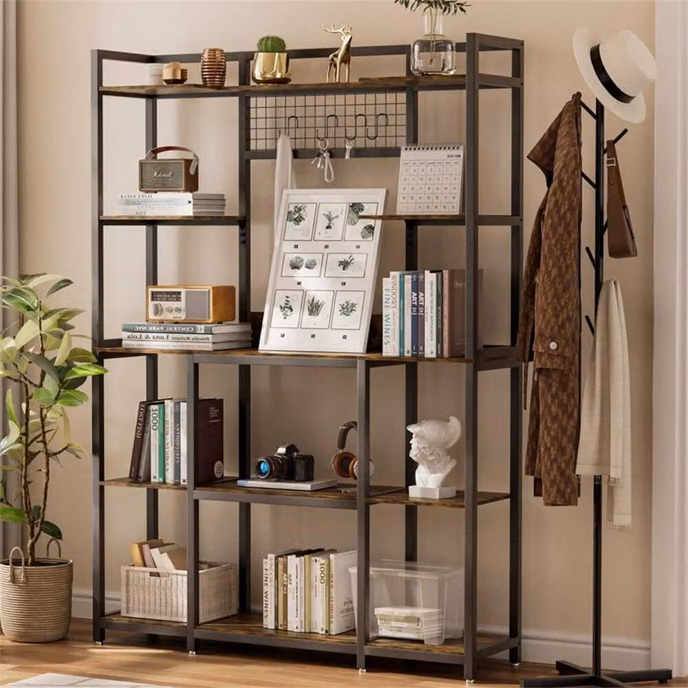 FLAVORA Large Kitchen Bakers Rack Storage Cabinet in Black, W/D/H: 50 x 50 x 50 cm – 5
