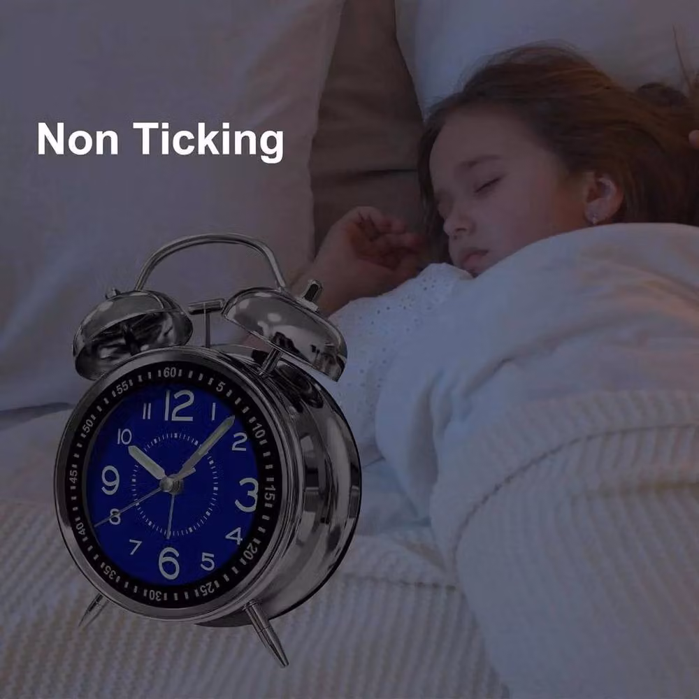SPETLEK Extra Loud Twin Bell Alarm Clock in Blue – 4