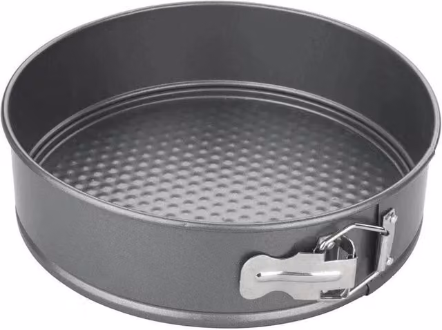 VOGREX Non-Stick Loose Base Round Springform Cake Tin, Grey, Diameter: 23 cm