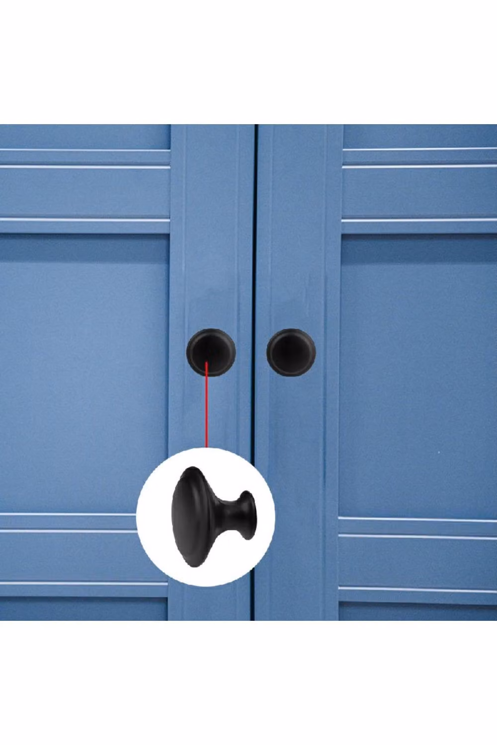 KDMD 2 Pack Matt Black Stainless Steel Cabinet and Drawer Knobs – 2