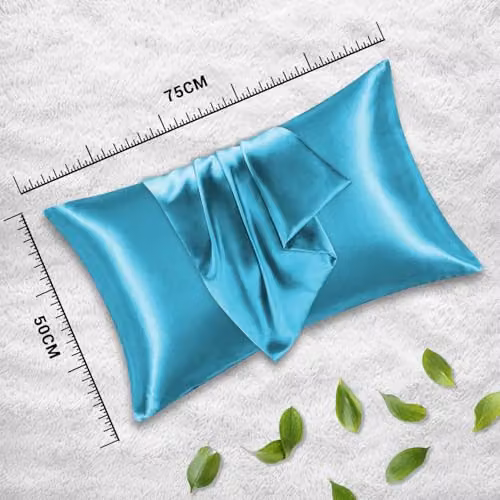 Grace Petrol Satin Silk Pillowcase 4 Pack with Envelope Closure – 3