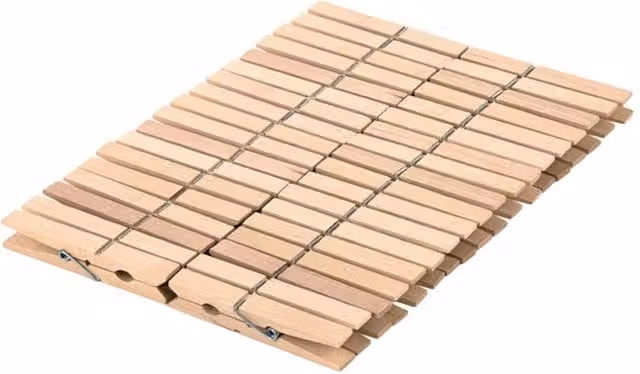 Orwell Wooden Pegs, 36 Pack, Natural Beige