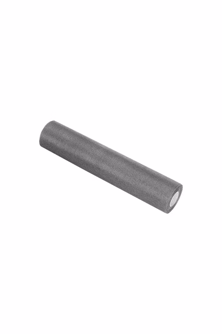 Neel Blue Organza Sheer Glitter Fabric Roll with Metallic Silver, W/H: 29 cm x 25 m