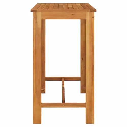 vidaXL Modern Brown Acacia Wood Garden Bar Table, W/D/H: 120 x 60 x 105 cm – 2