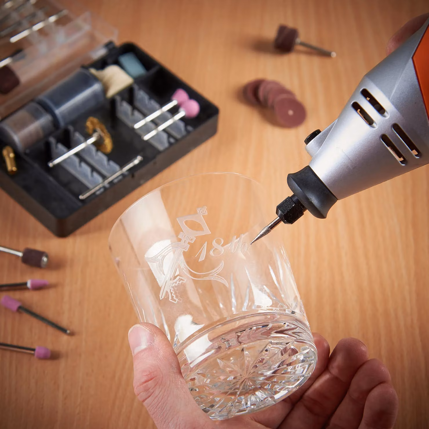 VonHaus 160W Heavy Duty Benchtop Rotary Tool in Grey – 6