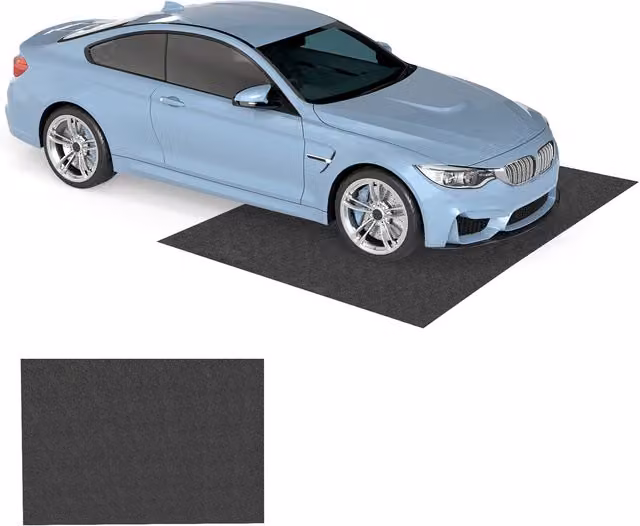 Costway Woven Plastic Parking Mat, Grey, W: 150 cm