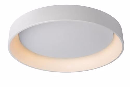 Lucide Talowe LED Flush Ceiling Light, White, Diameter: 80 cm, Dimmable, 3000K Warm White – 1