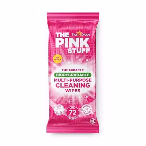 The Pink Stuff Miracle Multi-Purpose Cleaning Wipes, 72 Biodegradable Wipes – 2