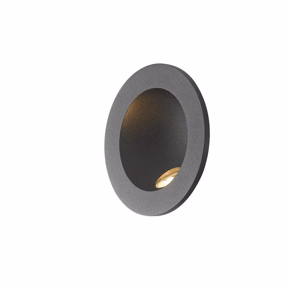 Netlighting ONYX Black Outdoor LED Recessed Wall Light, IP54, 144lm, 4000K, W/D/H: 9 x 4 x 1 cm – 2