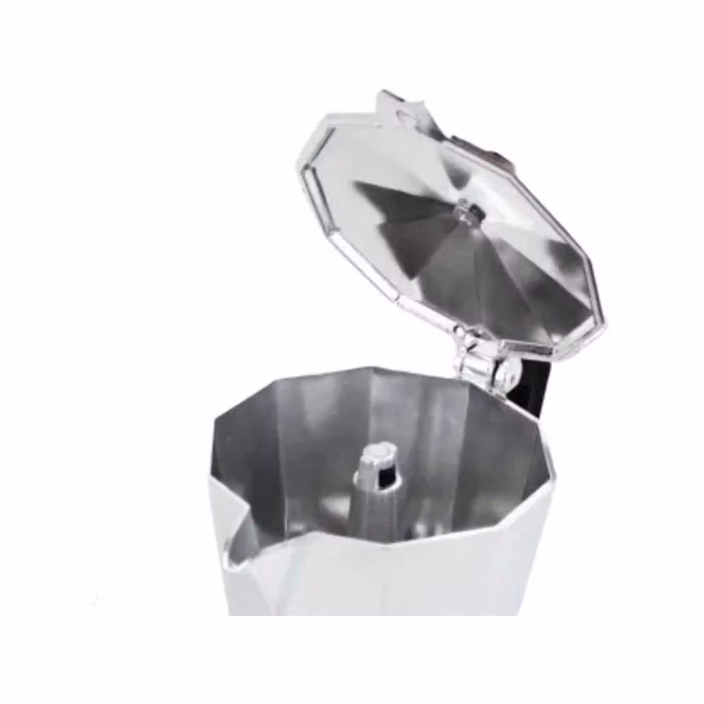 VOGREX Stainless Steel and Aluminium Stovetop Coffee Maker, 450ml, Silver – 4