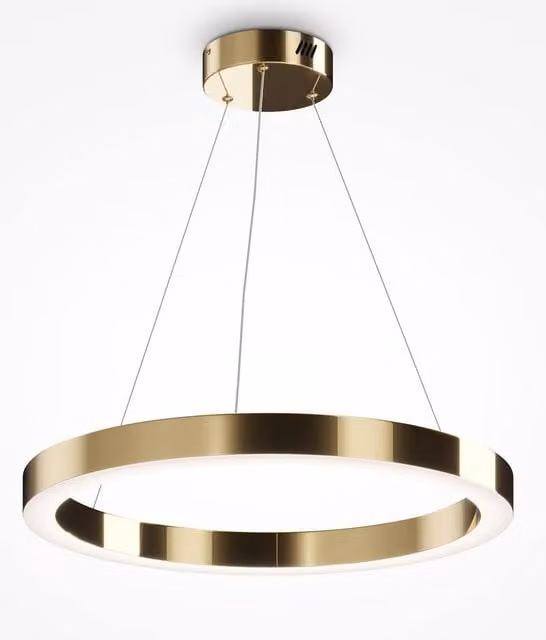Maytoni Saturno Modern LED Pendant Light in Gold/Brass with 3100lm and 4000K Cool White Light – 1