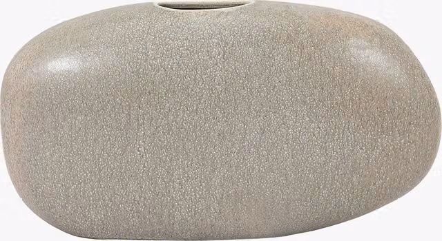 Perch & Parrow Umi Pebble Small Ceramic Vase in Beige
