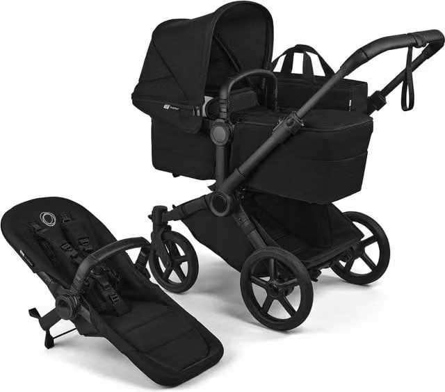 Bugaboo Donkey 6 Twin Convertible Kombi Stroller in Heritage Black