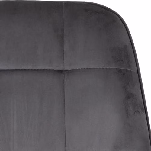 Seconique Lukas Set of 2 Grey Velvet Dining Chairs with Cantilever Metal Base – 6