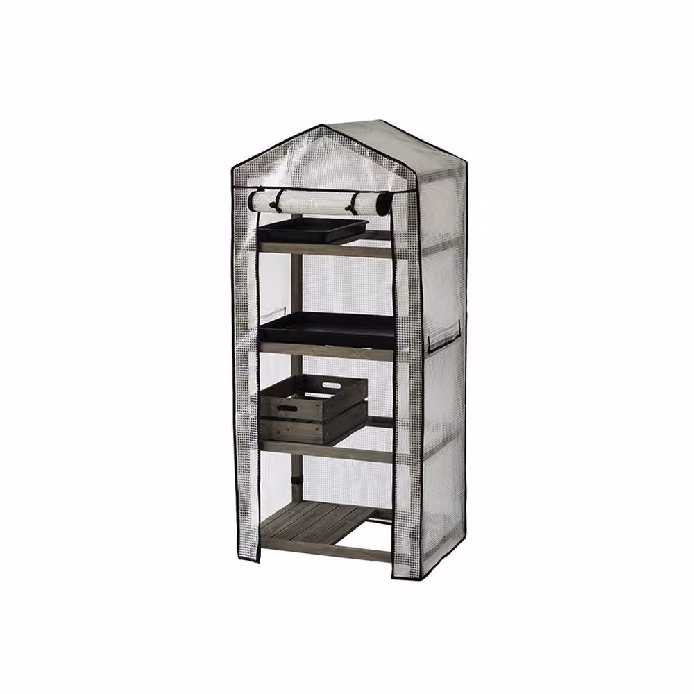 VegTrug Nursery Coldframe Freestanding Wooden Greenhouse in Grey Wash – 2