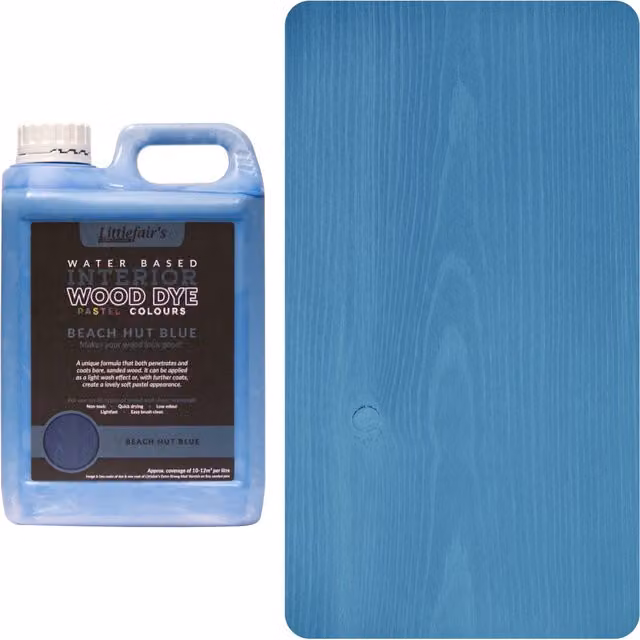 Littlefairs Indoor Wood Stain in Beach Hut Blue