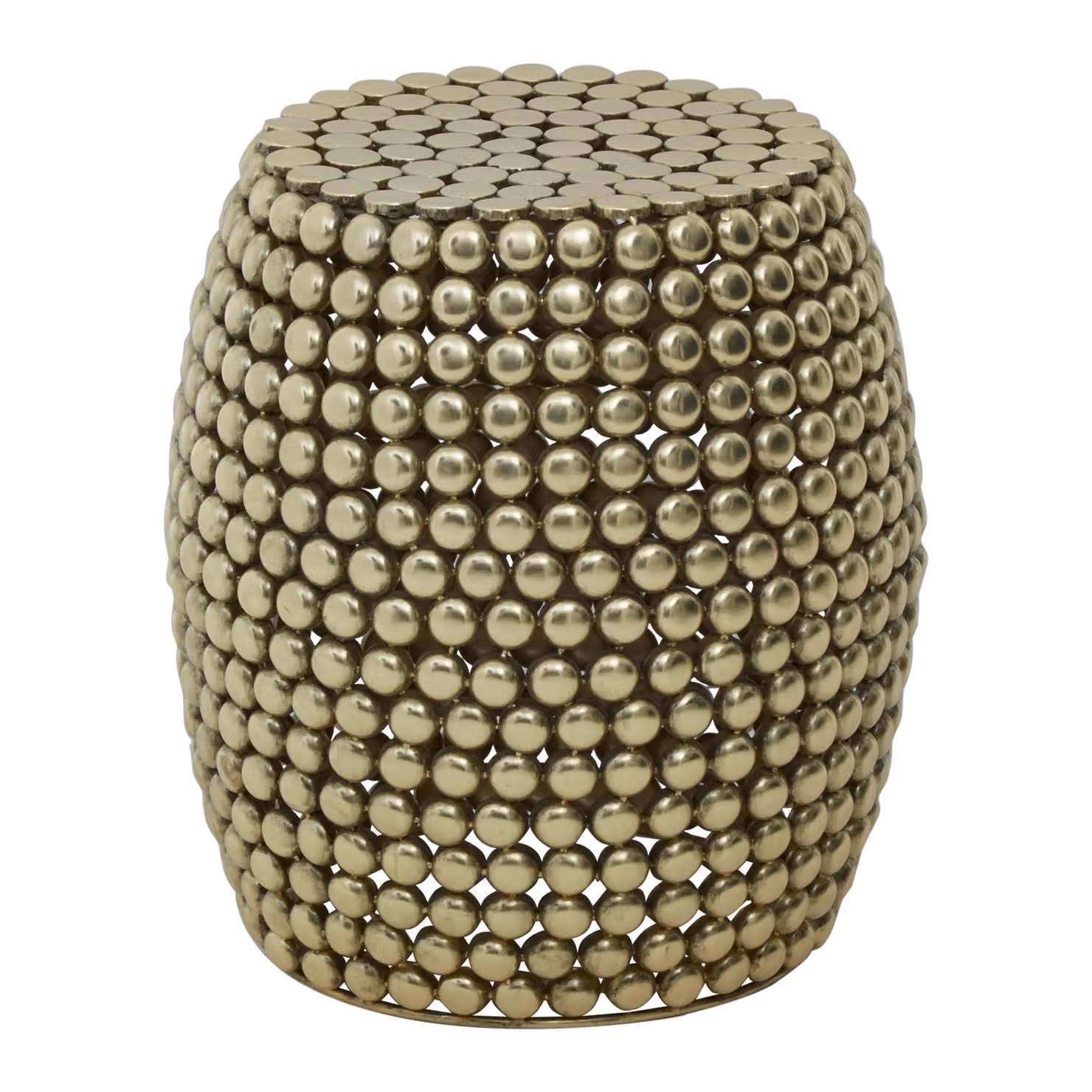 Fifty Five South Gold Cylindrical Metal Side Table – 2
