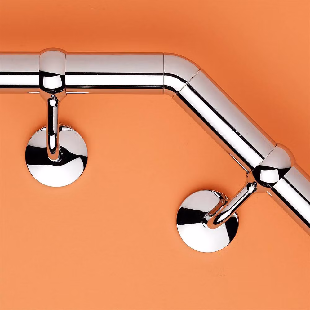 Rothley Modern Staircase Handrail 135 Degree Elbow in Polished Chrome Silver – 2