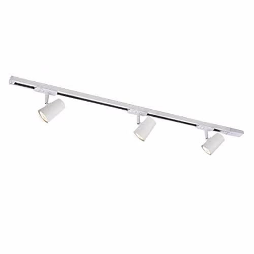 Netlighting Astley Modern 3 Light Ceiling Spotlight Bar GU10 in White