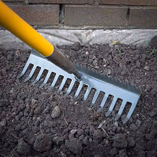 Roughneck ROU68302 Sharp-Edge Soil Rake in Black and Yellow – 2