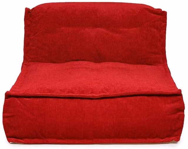 Kaikoo Red Chenille Quilt Lounger