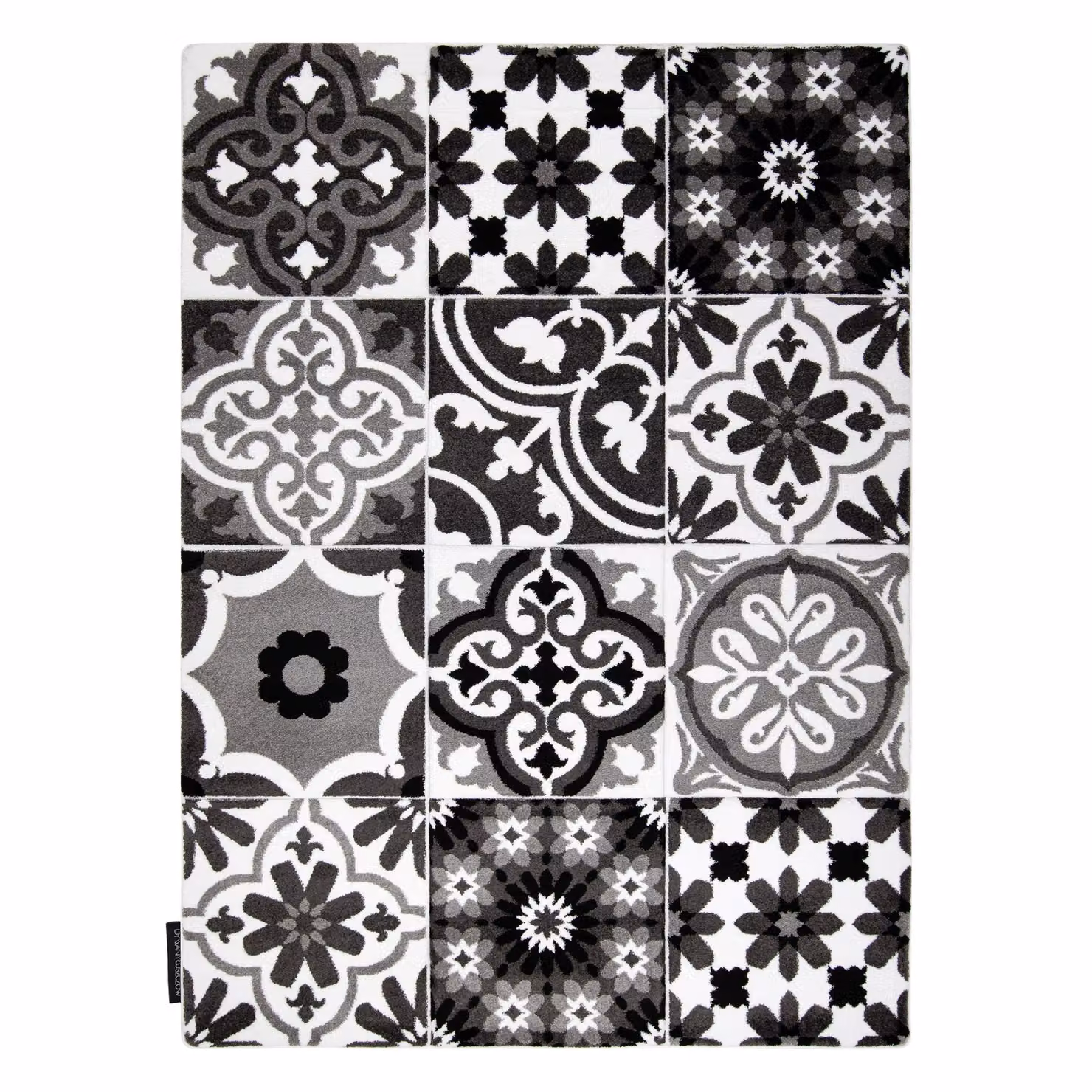 RugsX Alter Geometric Grey Rectangular Rug, W: 160 cm, D: 220 cm – 3