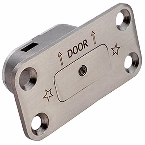 Loops Emergency Release Door Stop in Brushed Satin Stainless Steel Silver for use with bc05428