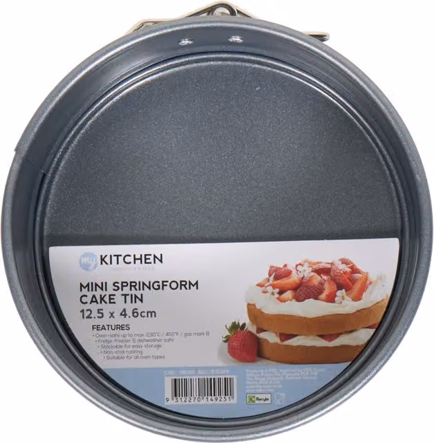 My Kitchen Mini Non-Stick Round Springform Cake Tin in Dark Grey
