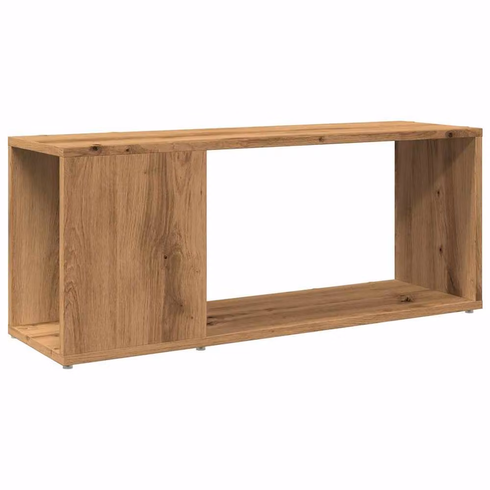 Berkfield Home Artisan Oak TV Cabinet in Brown, W/D/H: 80 x 24 x 32 cm – 2