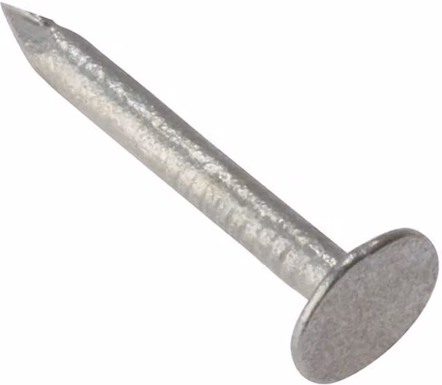 Forgefix Galvanised Steel Broad Flat Clout Nails in Silver