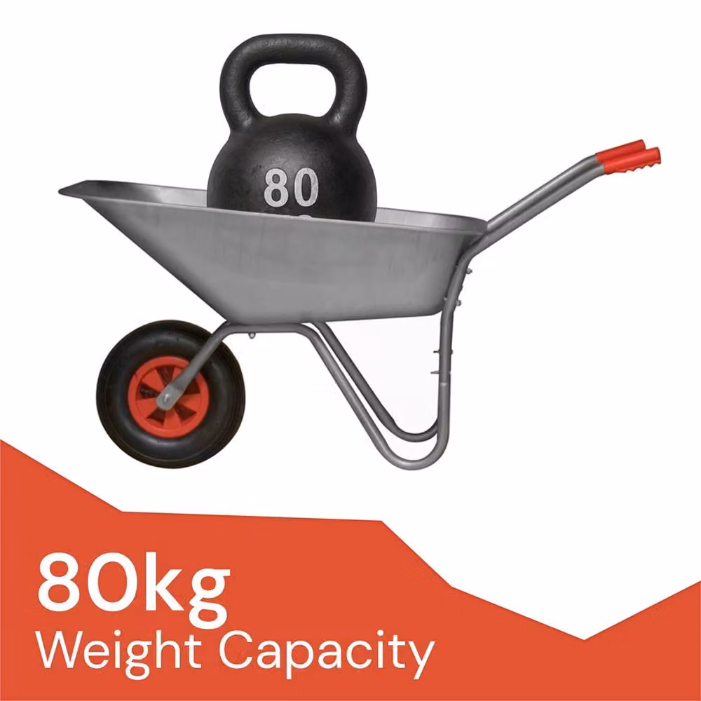 SPETLEK Silver Wheel Barrow, 80 Litre – 3