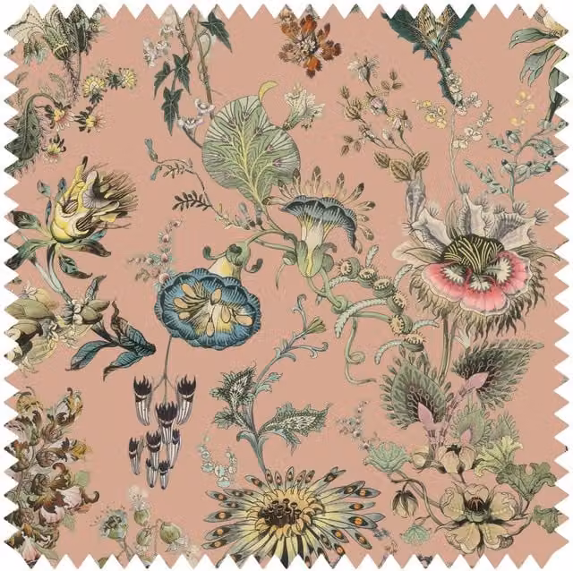House of Hackney Flora Fantasia Jacquard Pink Adult Fabric