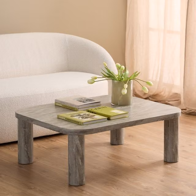 Furniture To Go Solano Modern Rectangular Coffee Table in Grey Matt MDF Laminate