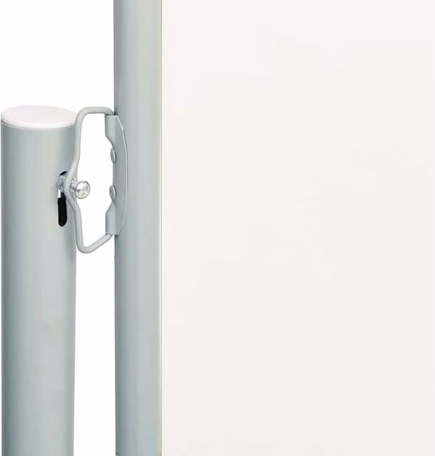 Berkfield Home Retractable Side Awning in Beige, W/H: 600 x 117 cm