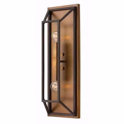 Netlighting Fulton 2 Light Indoor Wall Light in Bronze with E14 Fitting – 3