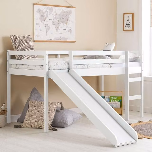 Birlea Frankie Single Slide Cabin Bed Frame in White