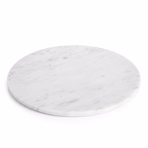 Argon Tableware White Marble Serving Board, Diameter: 33 cm