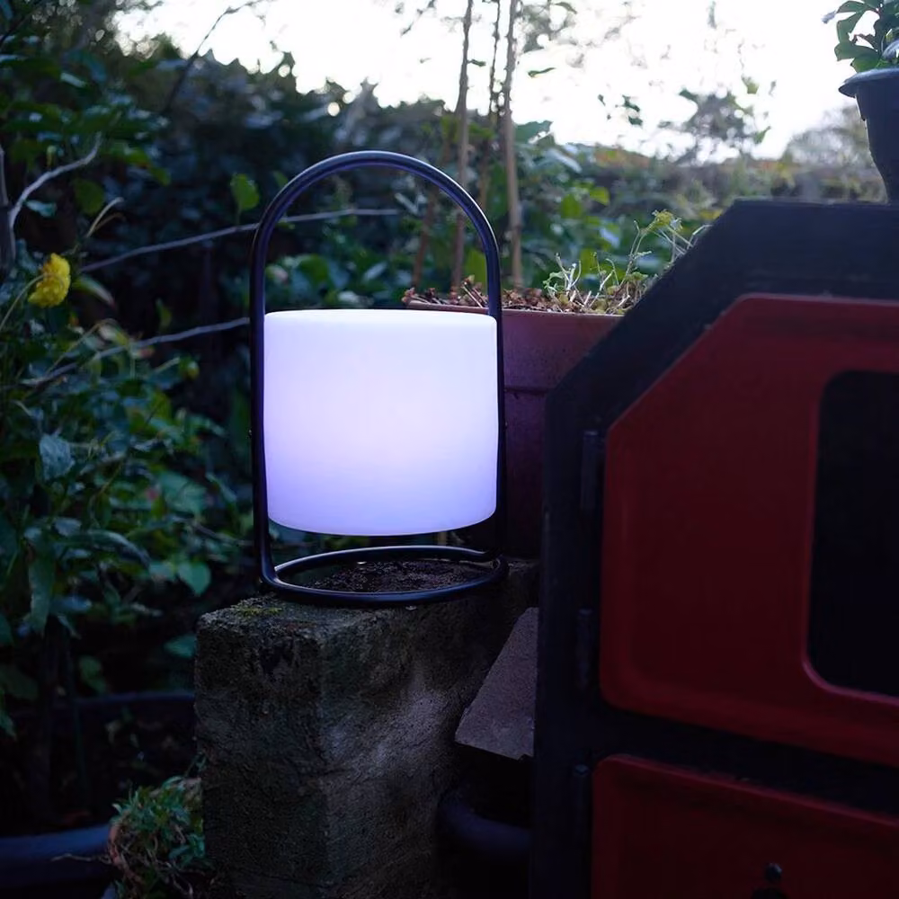 FORGEVIO White Colour Changing LED Outdoor Table Lamp with Rechargeable Battery and Controller – 3