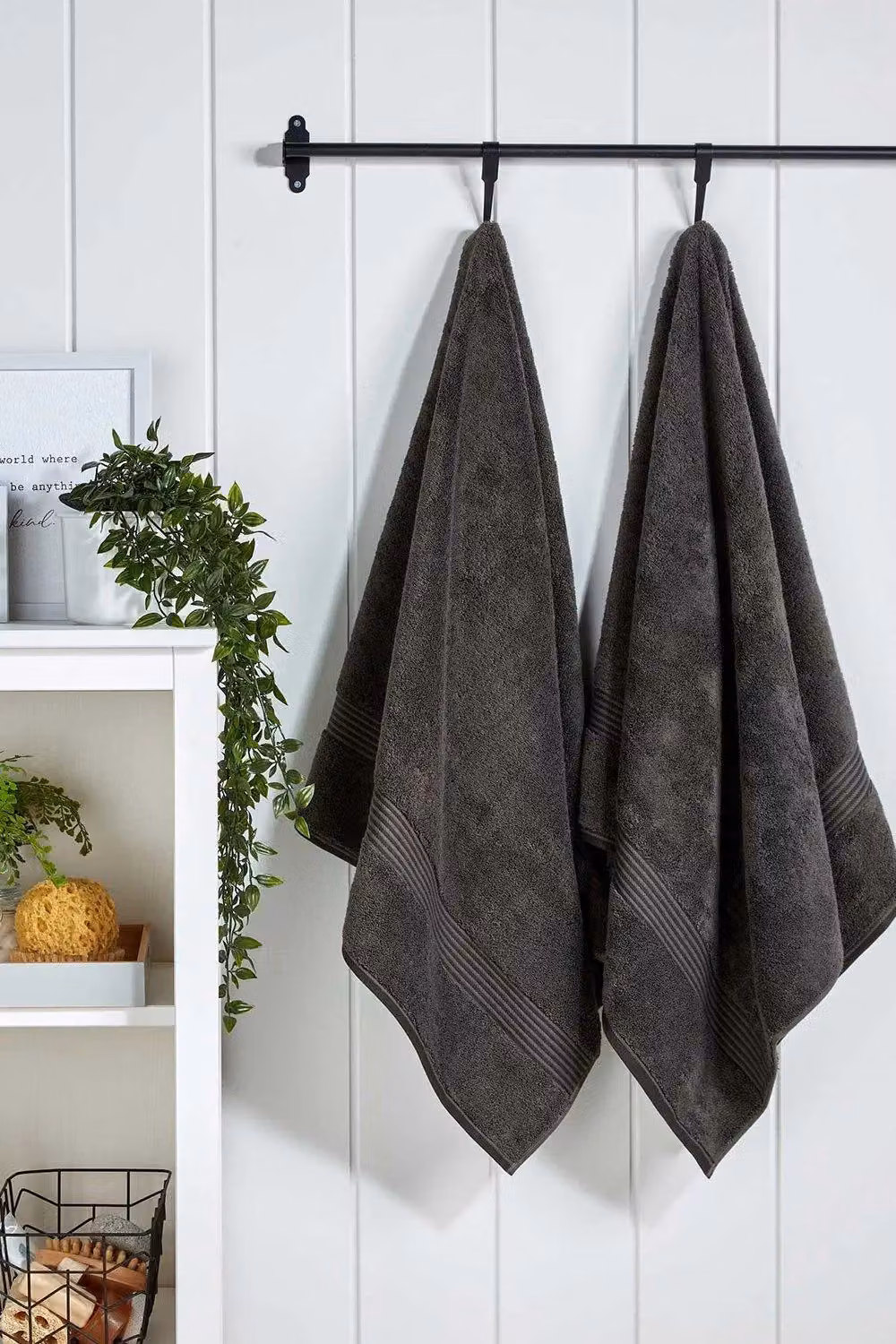 Christy Supreme Hygro 8 Piece Luxury 100% Supima Cotton Towel Set in Dark Grey – 4