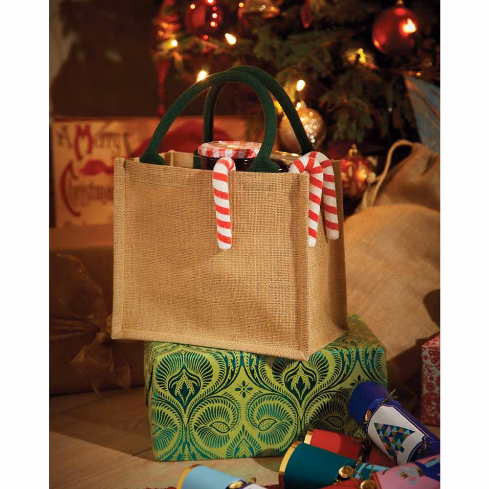 Westford Mill Jute Mini Gift Bag in Beige (6 Litres) – 3