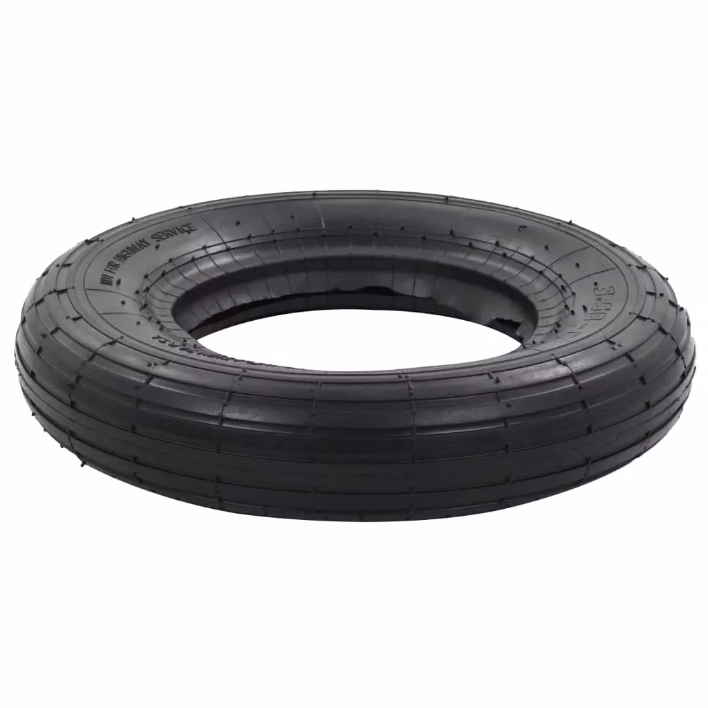 Berkfield Home Black Rubber Wheelbarrow Tyre 3.50-8 4PR – 2