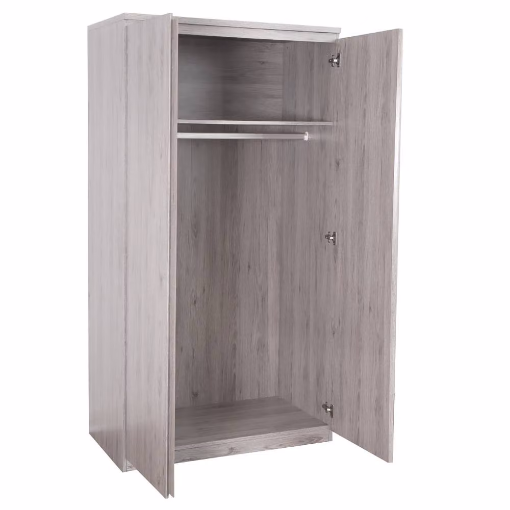 Cheshire Premium Atlas 2 Door Wardrobe in Grey Oak Effect – 2