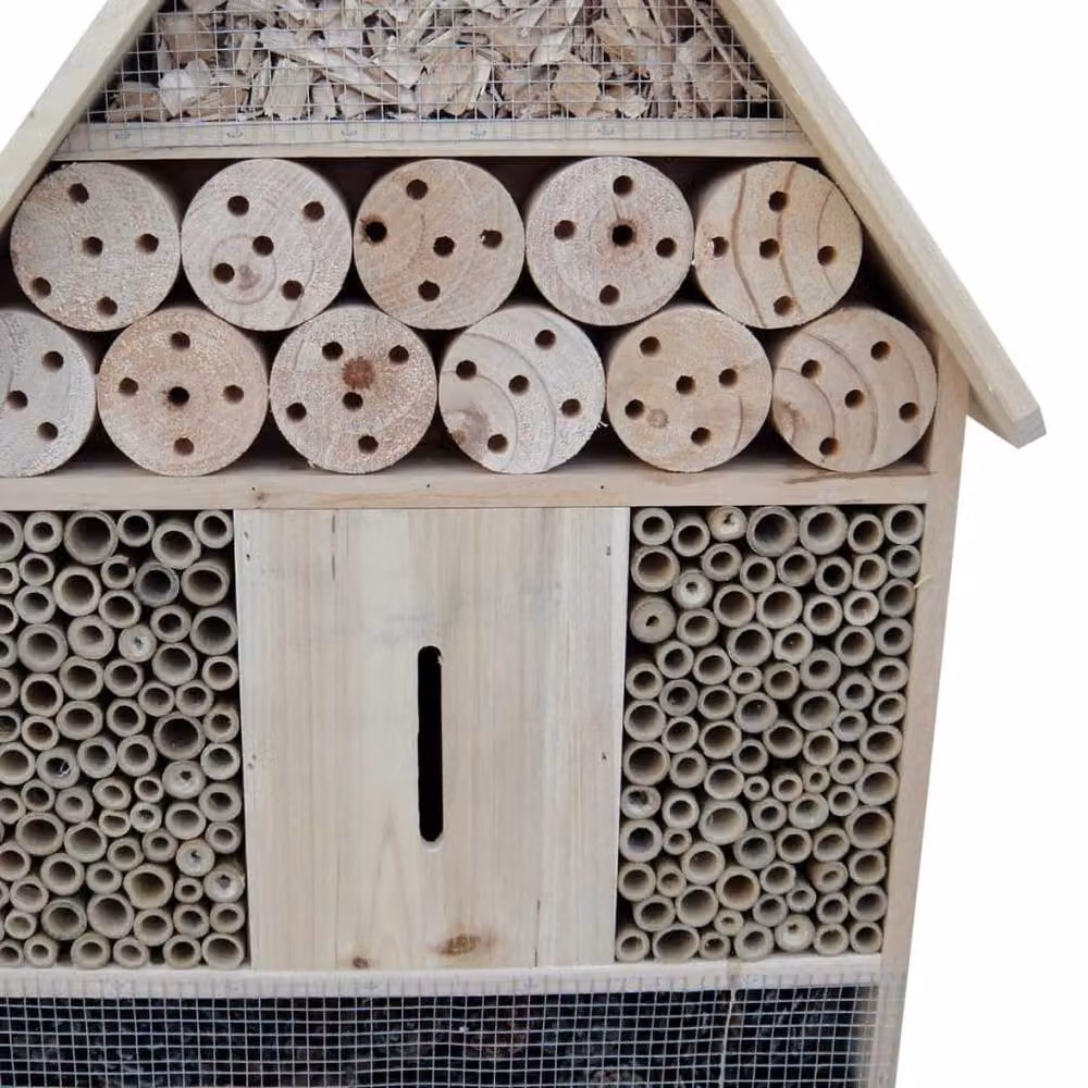 Berkfield Home Insect Hotel XXL in Brown, W/D/H: 45.5 x 15 x 99 cm – 3