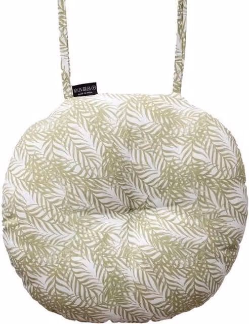 Ascalon Design Ltd Round Seat Pad in Green, W: 40 cm x D: 40 cm