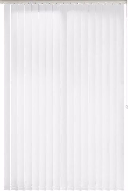 Terrys Legacy Made to Measure Blackout Vertical Blind in White Plain Polyester